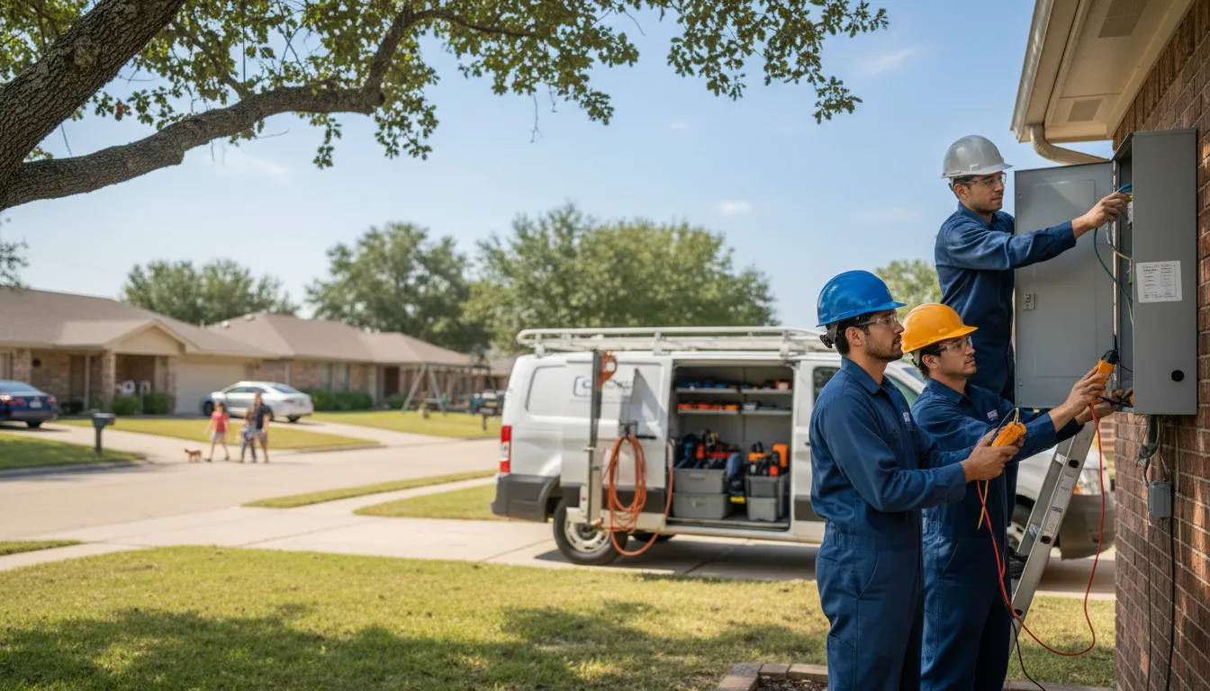 Certified electrician providing emergency electrical services in Alba, MO